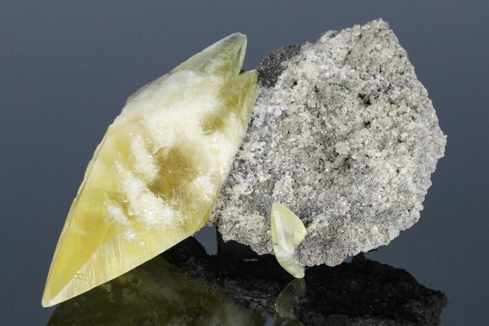 Twinned Calcite Crystal on Dolomite Matrix - Missouri #176009